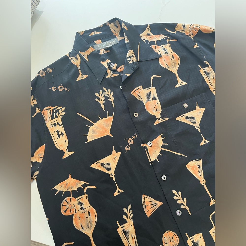 Tory Richard Hawaiian Shirt 100% silk